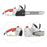 Пила цепная электрическая Intertool DT-2202 2.0кВт шина 40см шаг цепи 3/8"