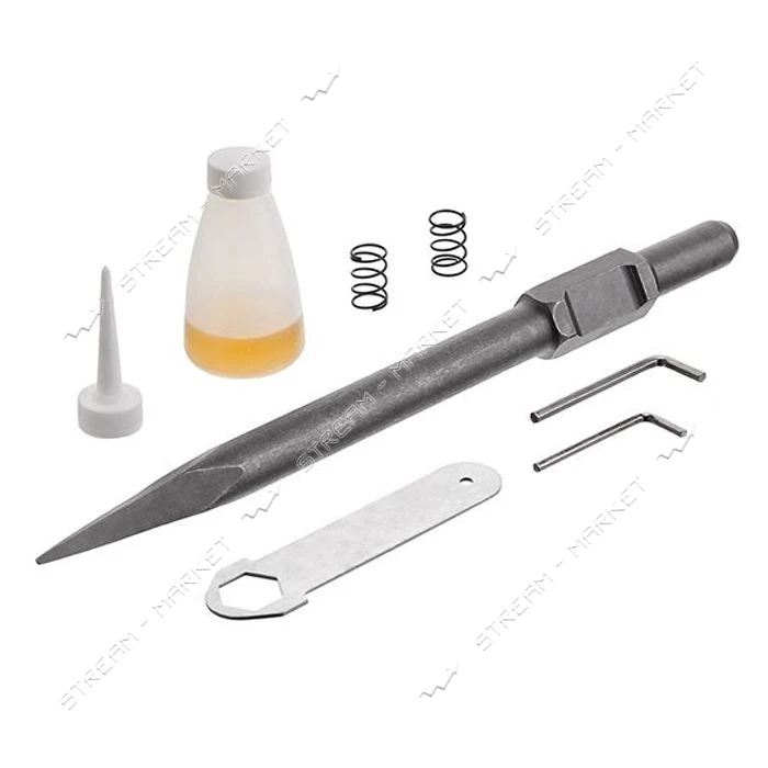 Молоток отбойный Intertool DT-0198 SDS hex 1050Вт 1400удар/мин 42Дж металлический кейс пика         