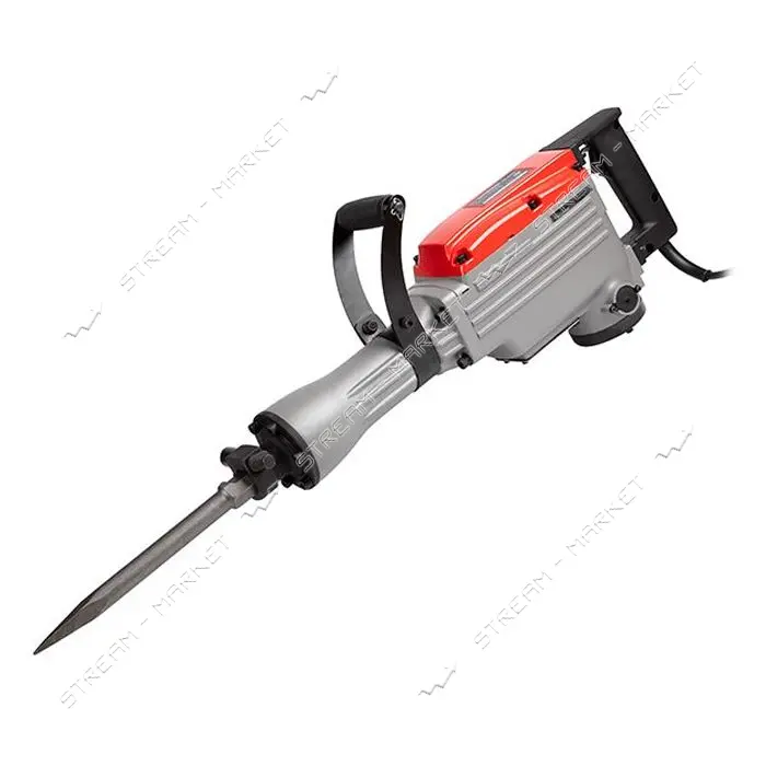 Молоток отбойный Intertool DT-0198 SDS hex 1050Вт 1400удар/мин 42Дж металлический кейс пика         