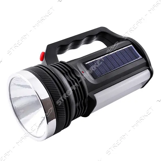 Фонарь ручной светодиодный YJ-2836 T 1LED плюс 16SMD аккумуляторный солнечная батарея