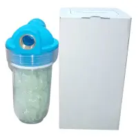 Фильтр полифосфатный Titan для бойлера и котла с солью 1/2" 702 2D прямое подключение прозрачный