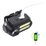 Ліхтар налобний BL-611-1LM плюс 2COB ЗУ micro USB 1x18650