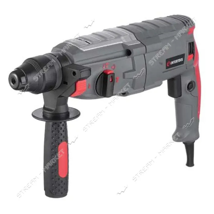 Перфоратор Intertool DT-0185 1000Вт 3.5Дж 0-1300об/мин 0-5100уд/мин 3 режима SDS plus               