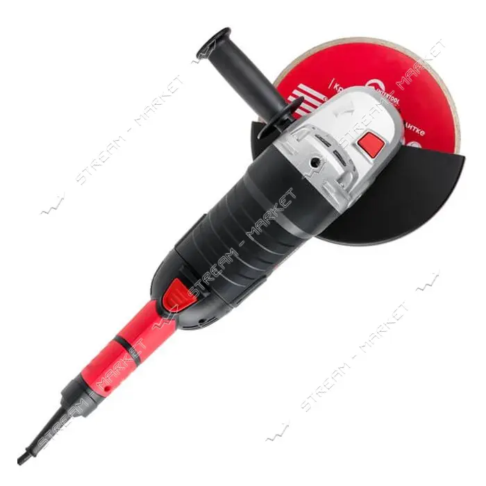 Шлифмашина угловая Intertool WT-0228 2400Вт диаметр круга 230мм 6300об/мин плавный пуск             