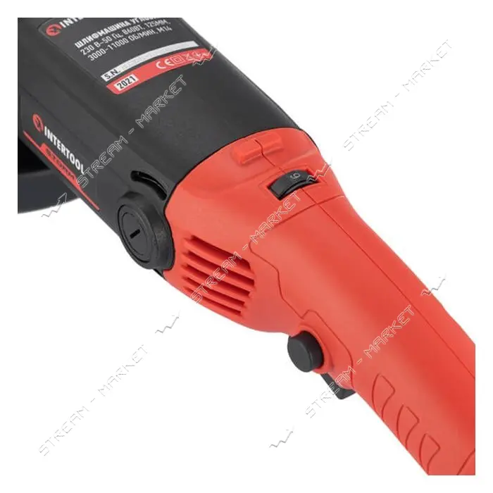 Шлифмашина угловая Intertool WT-0232 860Вт диаметр круга 125мм 3000-11000об/мин                     
