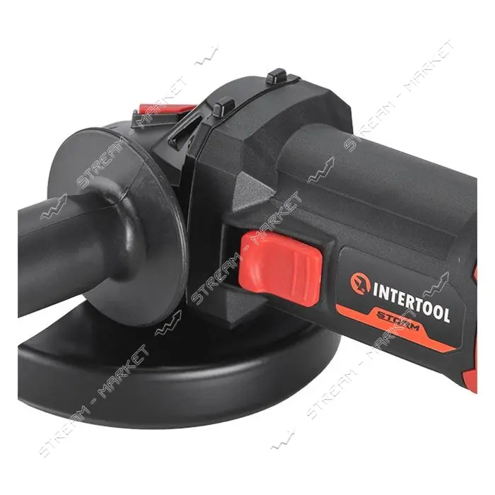 Шлифмашина угловая Intertool WT-0235 1200Вт диаметр круга 125мм 6000-12200об/мин плавный пуск