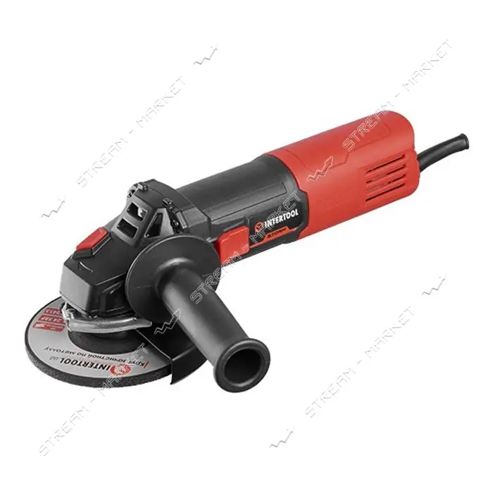 Шлифмашина угловая Intertool WT-0235 1200Вт диаметр круга 125мм 6000-12200об/мин плавный пуск