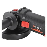 Шлифмашина угловая Intertool WT-0236 1400Вт диаметр круга 125мм 6000-12200об/мин плавный пуск       