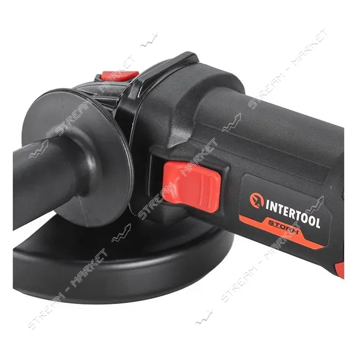 Шлифмашина угловая Intertool WT-0236 1400Вт диаметр круга 125мм 6000-12200об/мин плавный пуск       