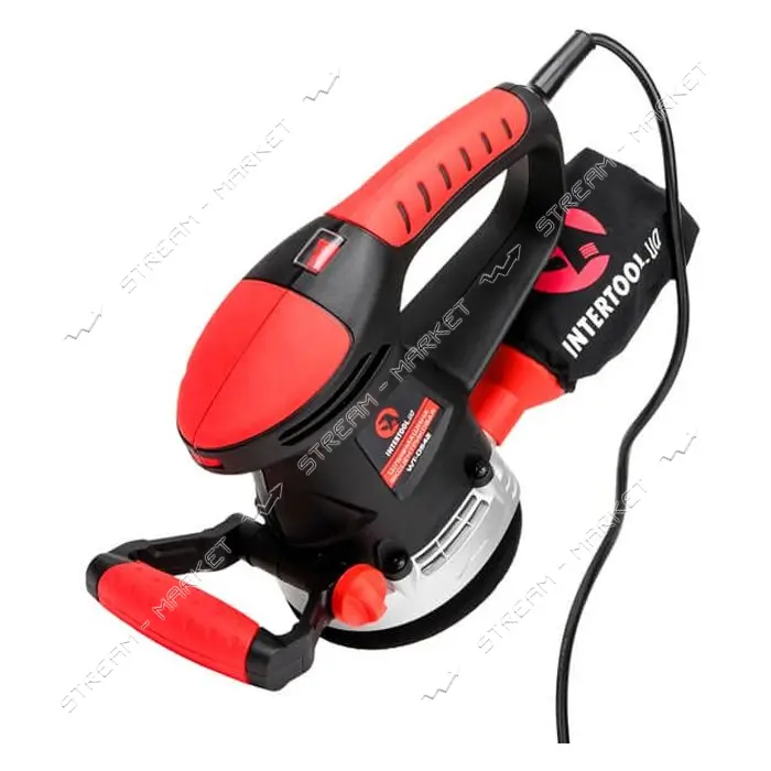 Шлифмашина эксцентриковая Intertool WT-0542 480Вт 4000-14000об/мин 125мм ход эксцентрика 2.3        