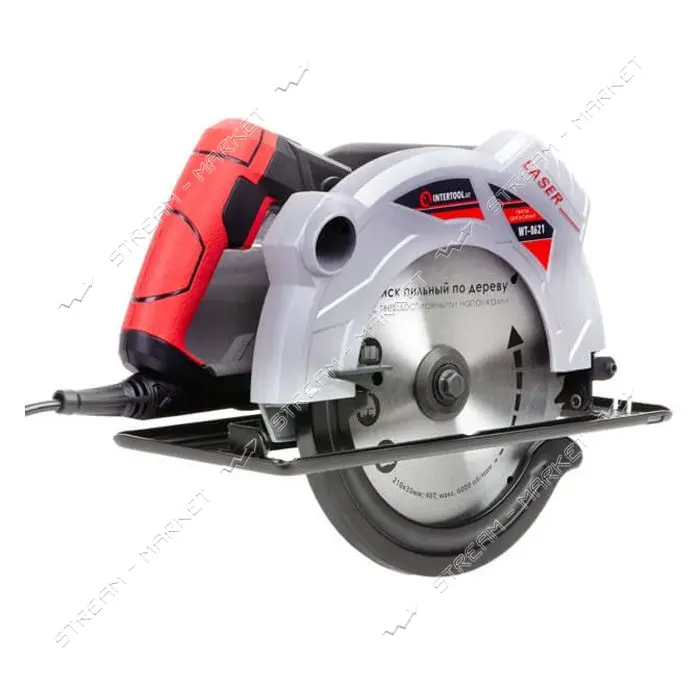 Пила дисковая Intertool WT-0621 1800Вт 5000об/мин угол 90-45 глубина распила 73-48мм