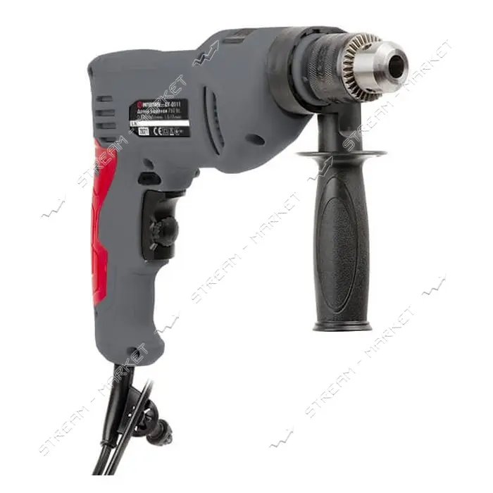 Дрель ударная Intertool DT-0111 750Вт 0-3000об/мин 1.5-13мм реверс                                  