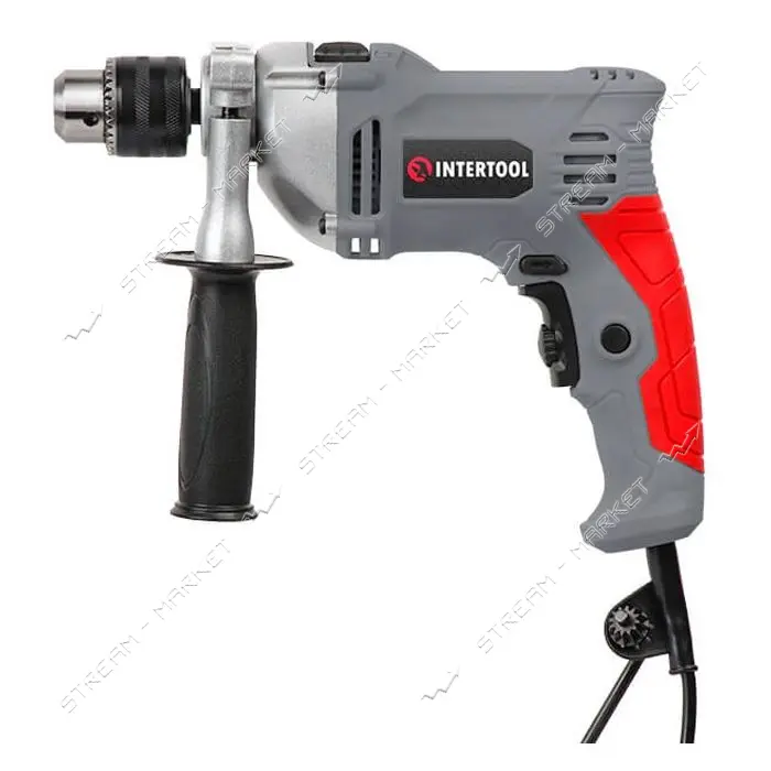 Дрель ударная Intertool DT-0121 950Вт 0-2800об/мин 1.5-13мм реверс металлический корпус редуктора