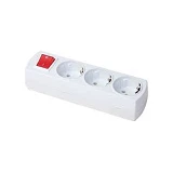 Колодка 3-я DE-PA 31100 с заземлением и выключателем Турция                                         