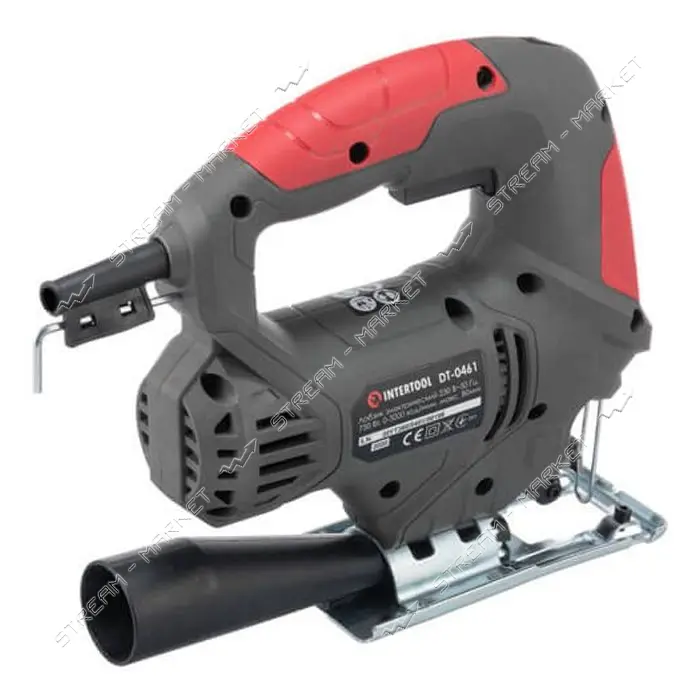 Электролобзик Intertool DT-0461 750Вт 0-3000ход/мин глубина распила 80мм                            