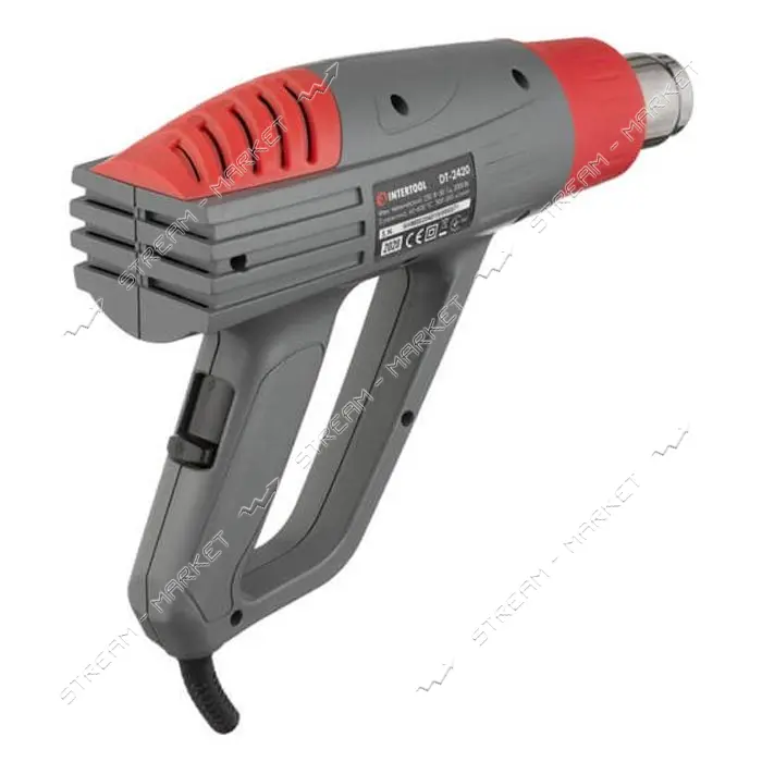Фен технічний Intertool DT-2420 2000Вт 3 режими 60-600C 300-500л/хв                                 