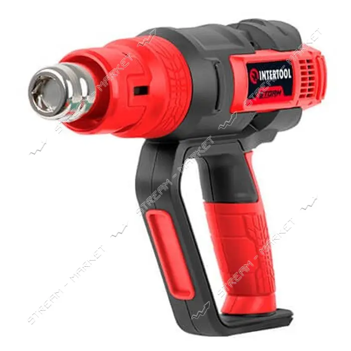 Фен технический Intertool WT-1030 2000Вт 50-600C 250-500л/мин 3 режима регулировка температуры