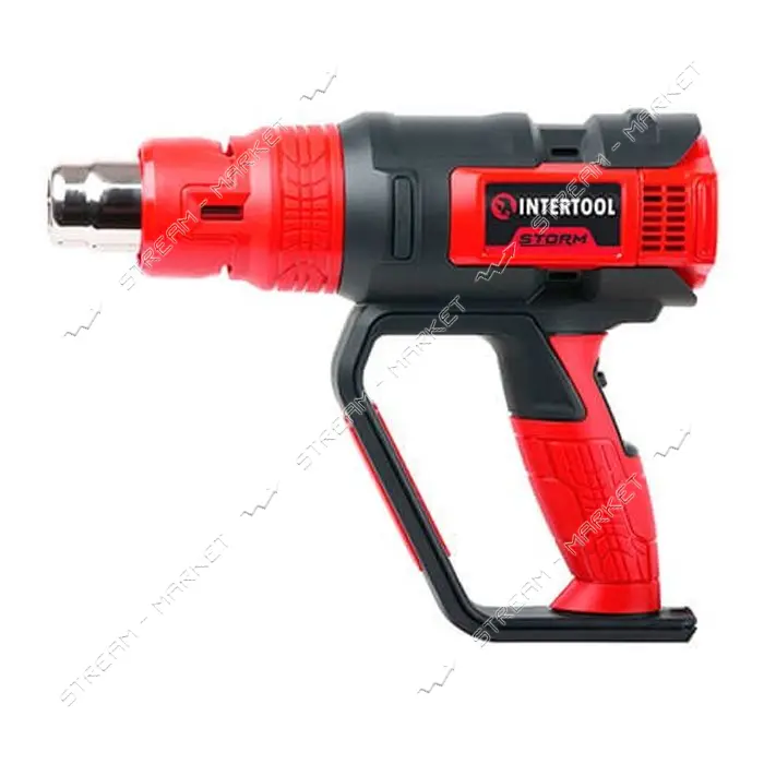 Фен технический Intertool WT-1030 2000Вт 50-600C 250-500л/мин 3 режима регулировка температуры