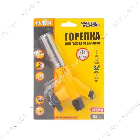 Горелка для газового баллона Mastertool 44-5024 Прометей керамическая защита 1350C