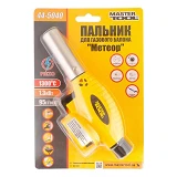 Горелка для газового баллона Mastertool 44-5040 с пьезоподжигом Метеор керамическая защита 1300C    