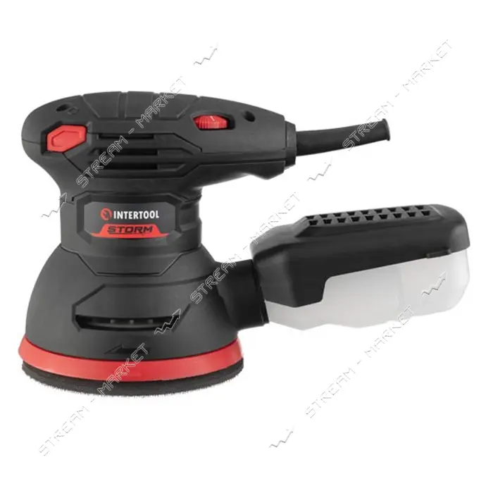 Шлифмашина эксцентриковая Intertool WT-0541 300Вт 5000-12000об/мин 125мм                            