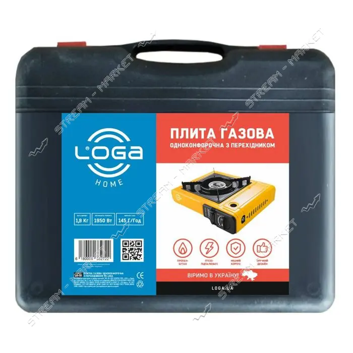 Портативная газовая плита Loga однокомфорочная пьезоподжиг в кейсе Китай