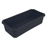 Лоток под рассаду пластиковый Промсантехпласт 39х19х10см черный                                     