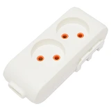Колодка 2-я Viko 2200 Multi-let без заземления белая                                                