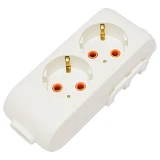 Колодка 2-я Viko 4200 Multi-let с заземлением белая