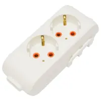 Колодка 2-я Viko 4200 Multi-let с заземлением белая