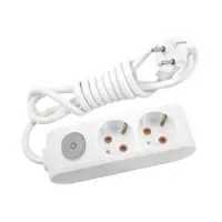 Удлинитель 2/2м Viko 8202 Multi-let с заземлением и выключателем                                    