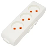 Колодка 3-я Viko 2300 Multi-let без заземления белая