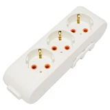 Колодка 3-я Viko 4300 Multi-let с заземлением белая