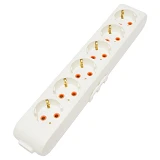 Колодка 6-я Viko 4600 Multi-let с заземлением белая                                                 