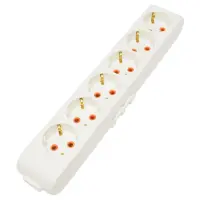 Колодка 6-я Viko 4600 Multi-let с заземлением белая                                                 