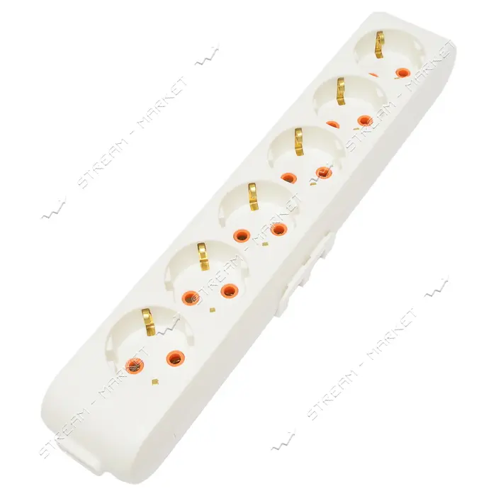 Колодка 6-я Viko 4600 Multi-let с заземлением белая                                                 