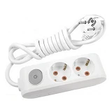 Удлинитель Viko 8203 Multi-let 2/3м с заземлением и выключатель