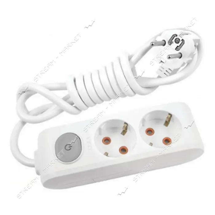 Удлинитель Viko 8203 Multi-let 2/3м с заземлением и выключатель