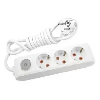 Удлинитель Viko 8302 Multi-let 3/2м с заземлением и выключатель                                     