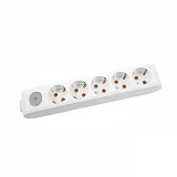 Колодка 5-я Viko 8500 Multi-let с заземлением и выключателем белая                                  