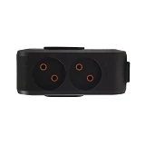 Колодка Viko 8702 Multi-let 2 гнезда без заземления черная                                          