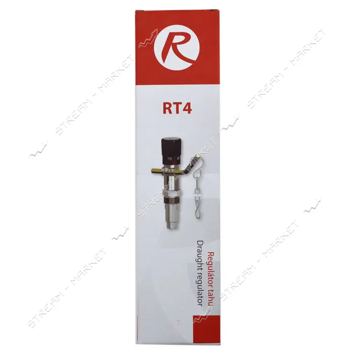 Регулятор тяги для твердотопливных котлов RT4 Regulus 3/4" в комплект входит цепочка и ключ