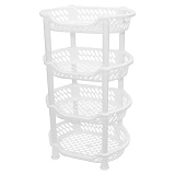 Этажерка Efe Plastics пластиковая на 4 яруса белая
