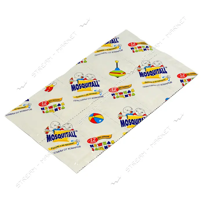 Пластини від комарів Mosquitall Ніжний захист для електрофумігатора 10 пластин                      