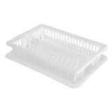 Сушка для посуды R-Plastic пластиковая 1 ярус 430х290х80мм белая                                    