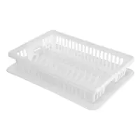 Сушка для посуды R-Plastic пластиковая 1 ярус 430х290х80мм белая                                    