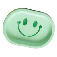 Мыльница открытая Smile Украина пластик бирюзовая                                                   