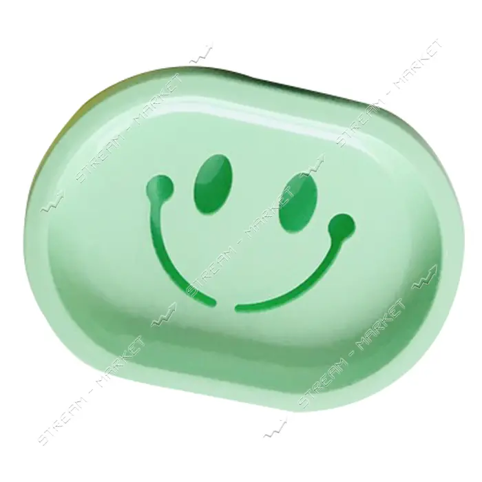 Мыльница открытая Smile Украина пластик бирюзовая