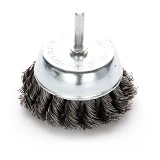 Щетка чаша стальные витки Apro 830409 75мм дрель                                                    