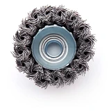 Щетка чаша стальные витки Apro 830438 65мм УШМ